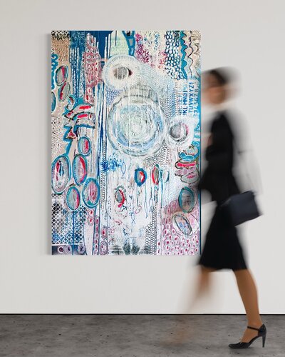Alphabet of Tides (with celestial Drift) by Stephanie Bing, 絵画 for Sale on Singulart