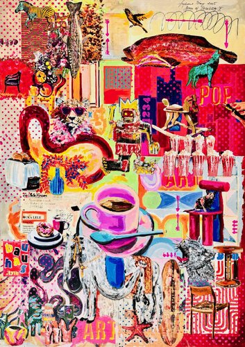 Pop Art Breakfast (Spaces of Possibility II) von Stephanie Bing, Malerei kaufen auf Singulart