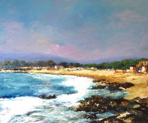 Plage de la Briande van Marie Josiane BLACHON, Schilderij te koop op Singulart