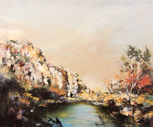 PAYSAGE DES MAURES N° 5 di Marie Josiane BLACHON, Pittura in vendita su Singulart