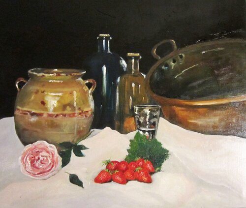 Nature morte au chaudron by Marie Josiane BLACHON, Painting for Sale on Singulart