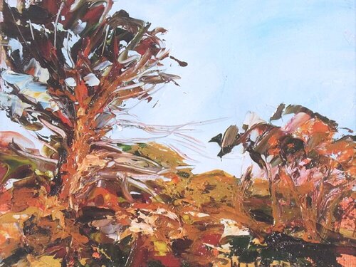 PINEDE SOLEIL COUCHANT von Marie Josiane BLACHON, Malerei kaufen auf Singulart