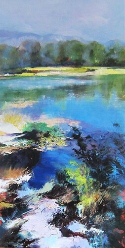 LE LAC DE THORENC di Marie Josiane BLACHON, Pittura in vendita su Singulart