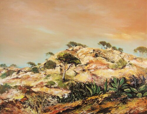 Maures, mont van Marie Josiane BLACHON, Schilderij te koop op Singulart