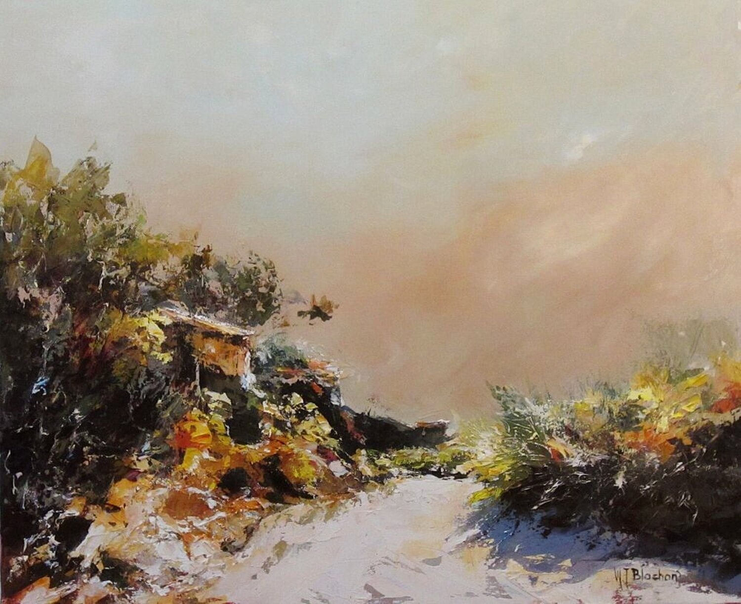 PAYSAGE DES MAURES N° 8 Marie Josiane BLACHON Originalgemälde zu verkaufen