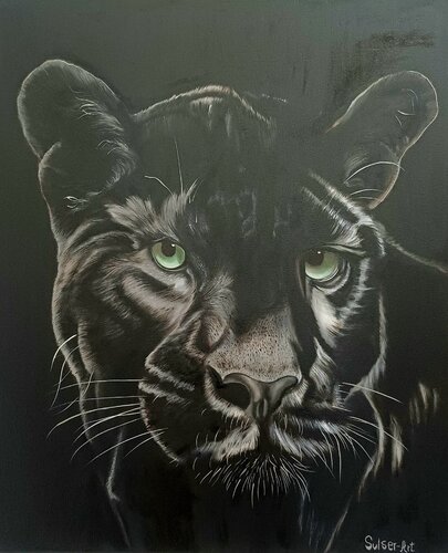 Panther von Bernhard Sulser, Malerei kaufen auf Singulart