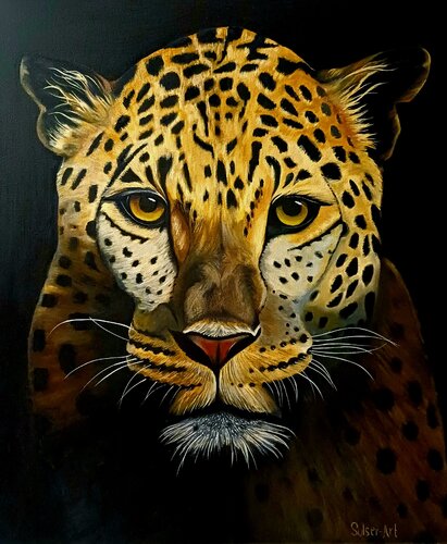 Leopard van Bernhard Sulser, Schilderij te koop op Singulart