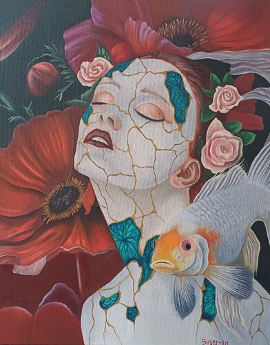 Wiedergeborenes Porzellan van Bernhard Sulser, Schilderij te koop op Singulart