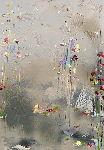 "Through the Fog" textured painting van Anastassia Skopp, Schilderij te koop op Singulart