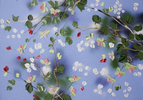 "Flowers" II van Anastassia Skopp, Schilderij te koop op Singulart