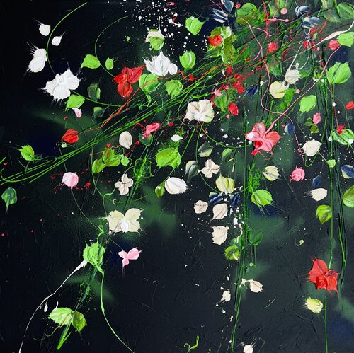 Roses On The Black Table Anastassia Skopp