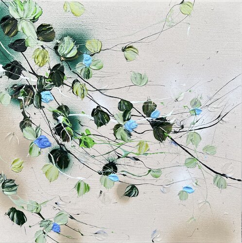 Blue Romance IV di Anastassia Skopp, Pittura in vendita su Singulart