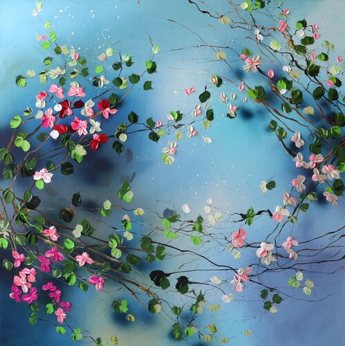 "In a Rose Garden" di Anastassia Skopp, Pittura in vendita su Singulart
