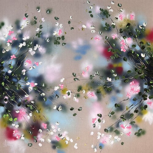 "Explosion of Bloom" van Anastassia Skopp, Schilderij te koop op Singulart