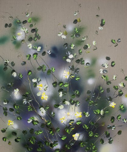 Yellow Flowers van Anastassia Skopp, Schilderij te koop op Singulart