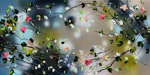 Gentle Blooms van Anastassia Skopp, Schilderij te koop op Singulart