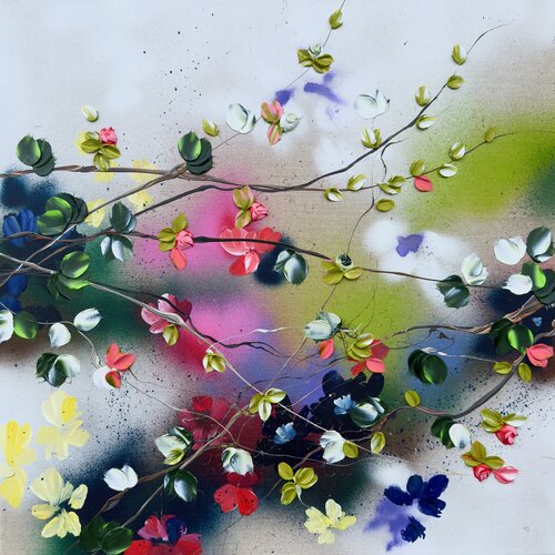 "Satori Blooms II" van Anastassia Skopp, Schilderij te koop op Singulart