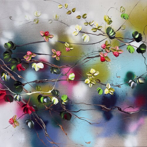 "Floral Whirl" by Anastassia Skopp, Painting for Sale on Singulart