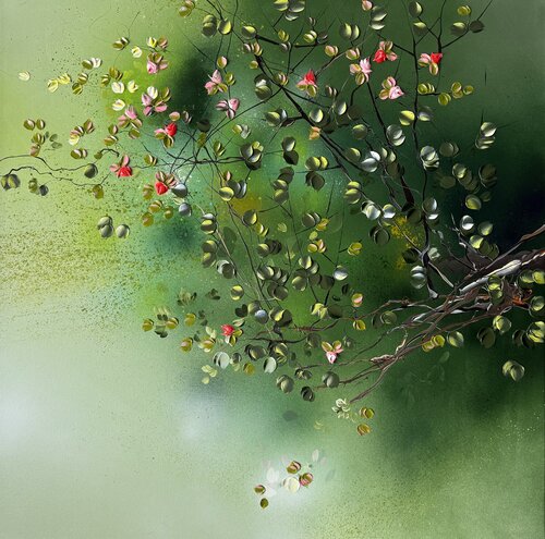 Fragmented Bloom de Anastassia Skopp, Pintura a la venta en Singulart