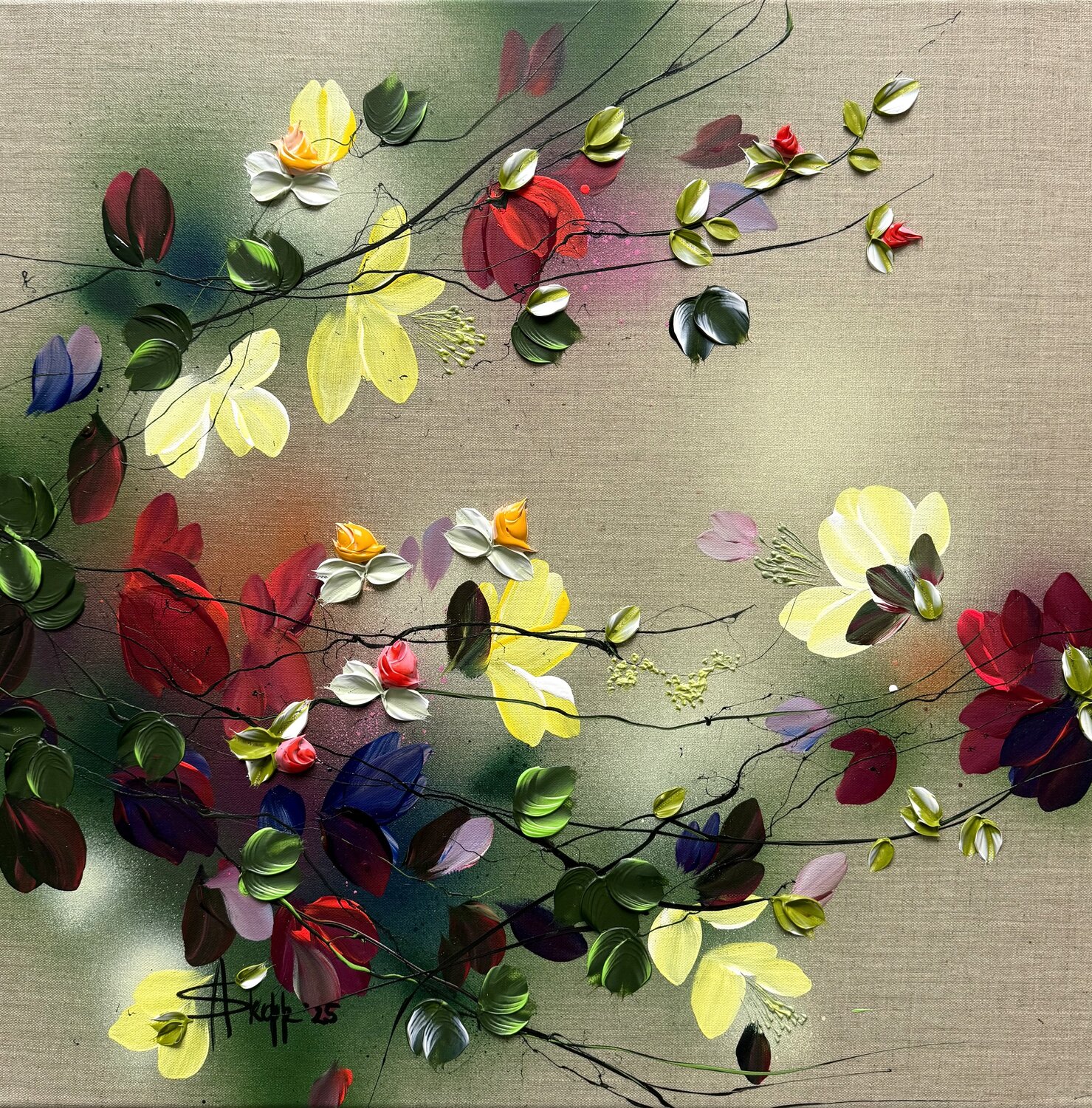 Scents of Autumn III Anastassia Skopp Originalgemälde zu verkaufen