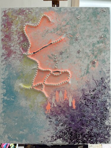 Seven channels of raphaelas van deokran LEE, Schilderij te koop op Singulart