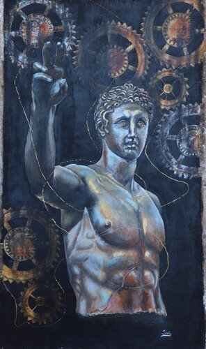 EFEBO DI ANTICITERA van ELVIRA SIRIO, Schilderij te koop op Singulart