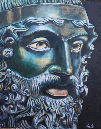 BRONZO DI RIACE A par ELVIRA SIRIO, Peinture en vente sur Singulart