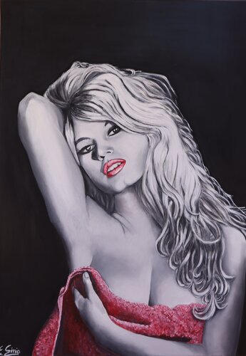 OMAGGIO A BRIGITTE BARDOT di ELVIRA SIRIO, Pittura in vendita su Singulart