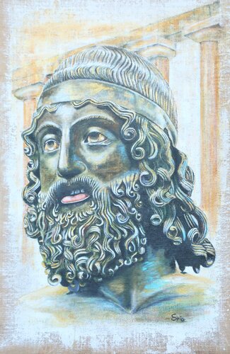 BRONZO DI RIACE A von ELVIRA SIRIO, Malerei kaufen auf Singulart