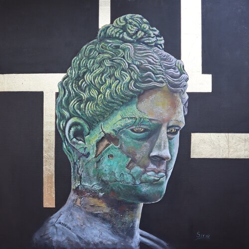 «άχρονος» (senza tempo) van ELVIRA SIRIO, Schilderij te koop op Singulart