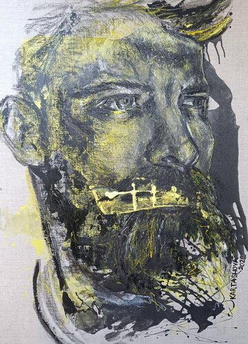 Azov. Difficult to be silent. War in Ukraine de Viktoriia Kartashova, Pintura a la venta en Singulart