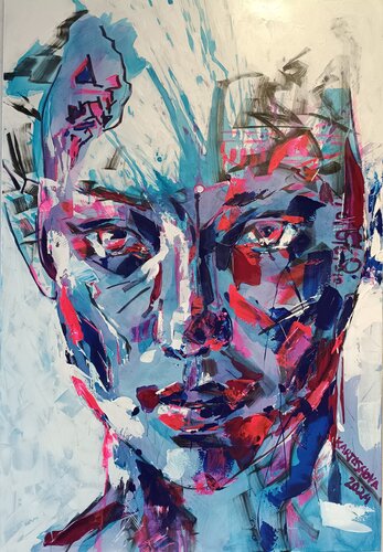 At the crossroads of World di Viktoriia Kartashova, Pittura in vendita su Singulart