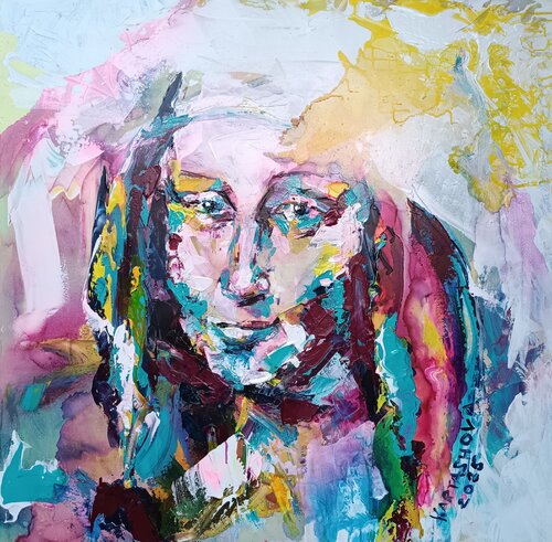 Another Mona Liza di Viktoriia Kartashova, Pittura in vendita su Singulart