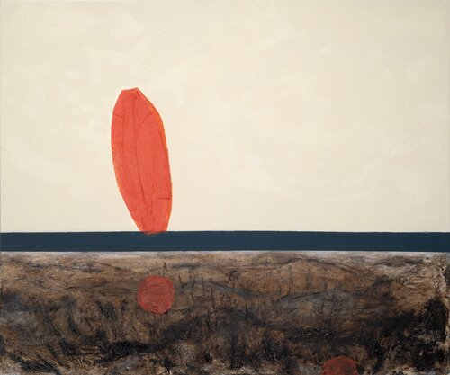 Ivory and orange par ANTONELLA QUACCHIA, Peinture en vente sur Singulart