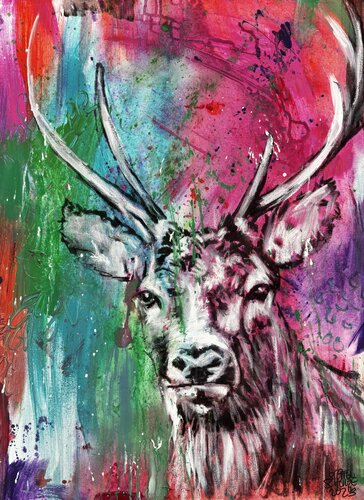 Hirsch van Steffen Schulze, Schilderij te koop op Singulart