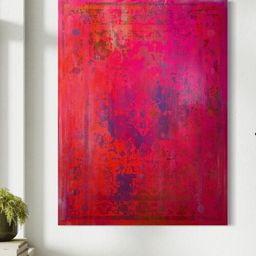 Oriental Vibes  bright red von Steffen Schulze, Malerei kaufen auf Singulart