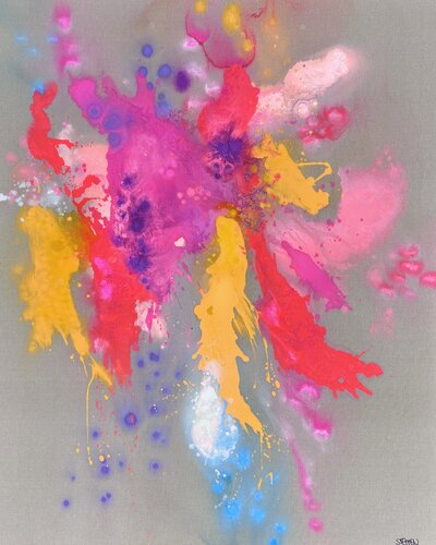 Floral Splash von Steffen Schulze, Malerei kaufen auf Singulart