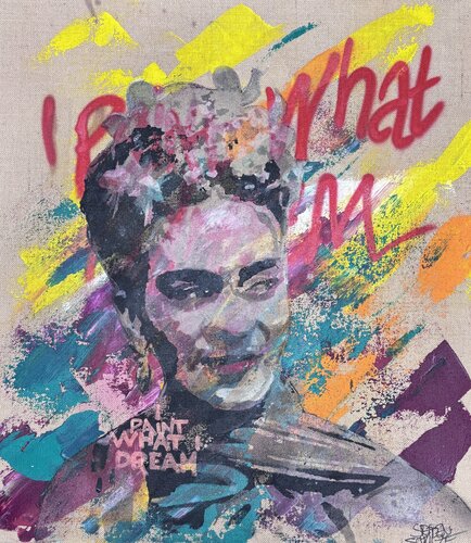 Frida Kahlo by Steffen Schulze, 회화 for Sale on Singulart