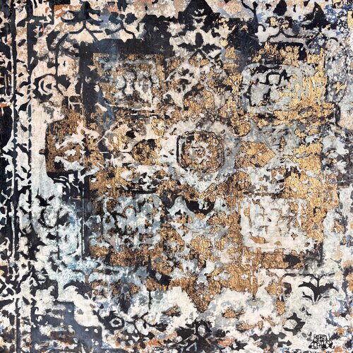 Oriental Vibes Gold by Steffen Schulze, Painting for Sale on Singulart