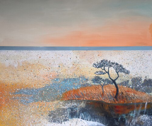 Le marais  à l'aube by Lelde Brake-Klaveri, 회화 for Sale on Singulart