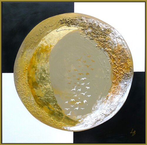Golden Sun by Lelde Brake-Klaveri, 회화 for Sale on Singulart