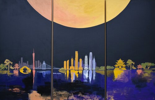 Rivière des Perles van Lelde Brake-Klaveri, Schilderij te koop op Singulart