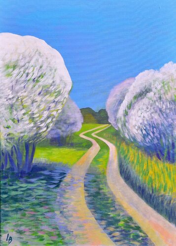 Path to the River. May di Lelde Brake-Klaveri, Pittura in vendita su Singulart