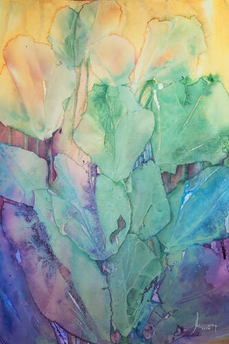 Secret Garden nº2 di MACARENA SANZ, Pittura in vendita su Singulart