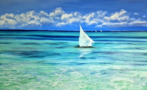 Paradise par MACARENA SANZ, Peinture en vente sur Singulart