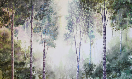 The Calm Forest par MACARENA SANZ, Peinture en vente sur Singulart