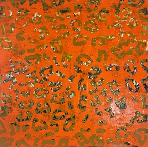 Orange LEO I di Bettina Axel, Pittura in vendita su Singulart
