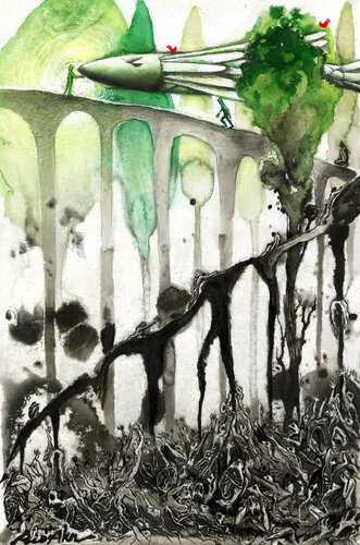 From hell to peace van RIO AHN, Tekening te koop op Singulart