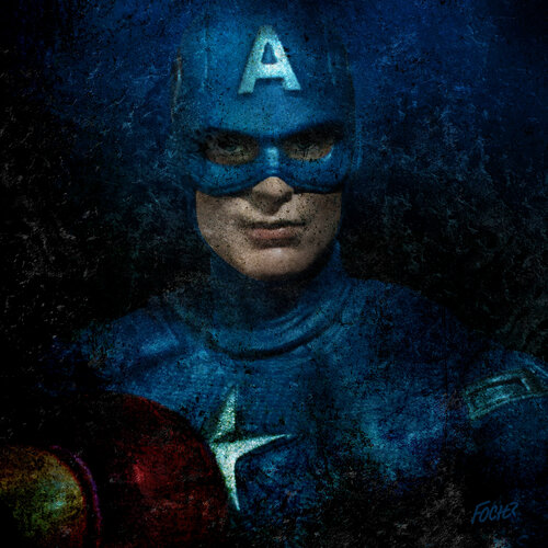 Capitain America di Focher, Fotografia in vendita su Singulart