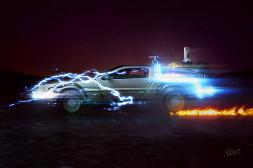 B2TF - DeLorean von Focher, Fotografie kaufen auf Singulart